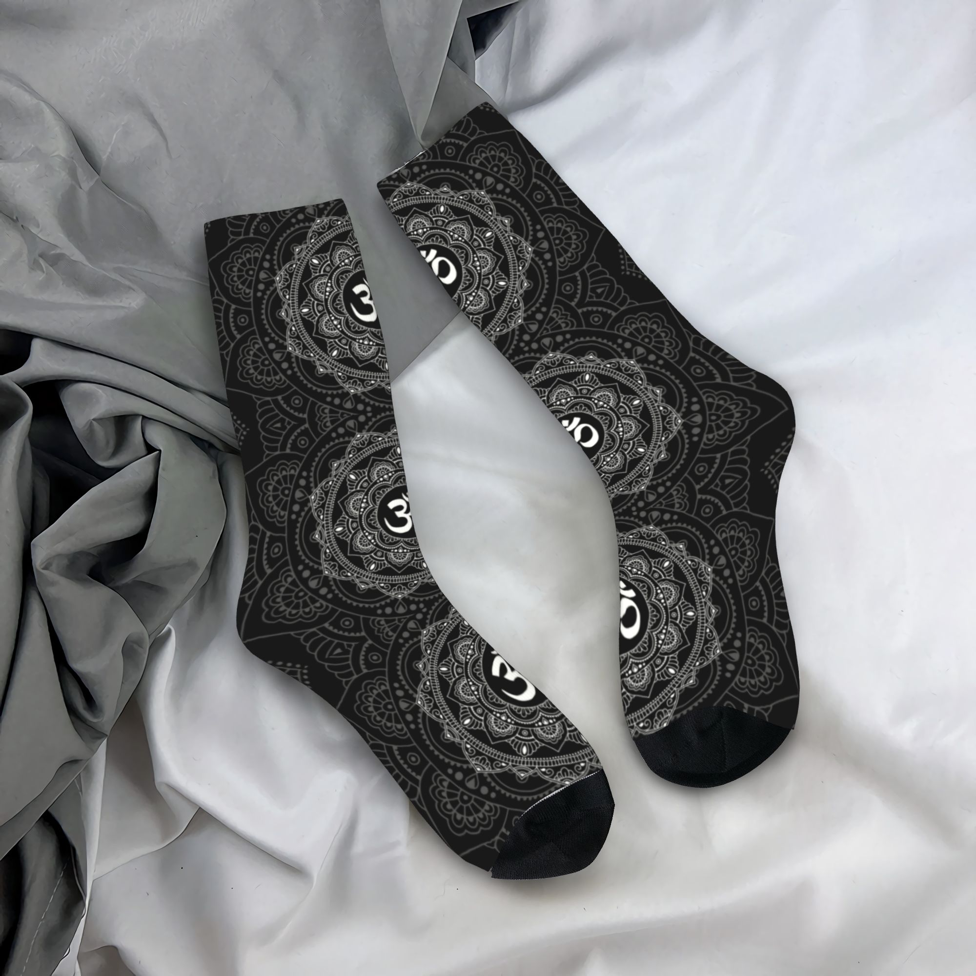 Dress Sock Men - Chaussettes personnalisées Om Mandala pour hommes
