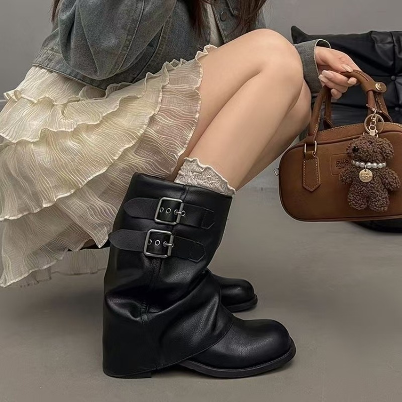 Bottes mi-mollet noires pour f - No Show Sock Women avis et prix
